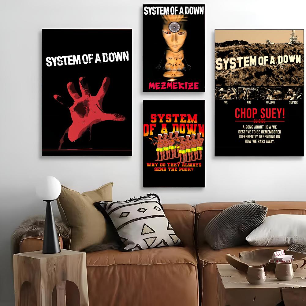 Home Cinema Wallpaper - Dipinto calligrafico del gruppo Heavy Metal