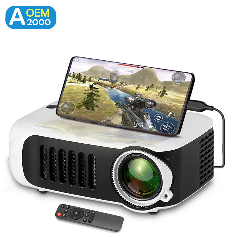 Home Cinema Gaming - Mini proiettore A2000 Home Cinema portatile