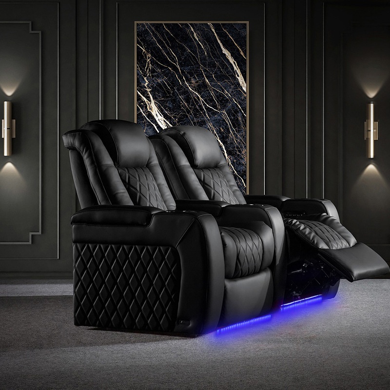 Home Cinema Recliners - Set di divani reclinabili elettrici moderni