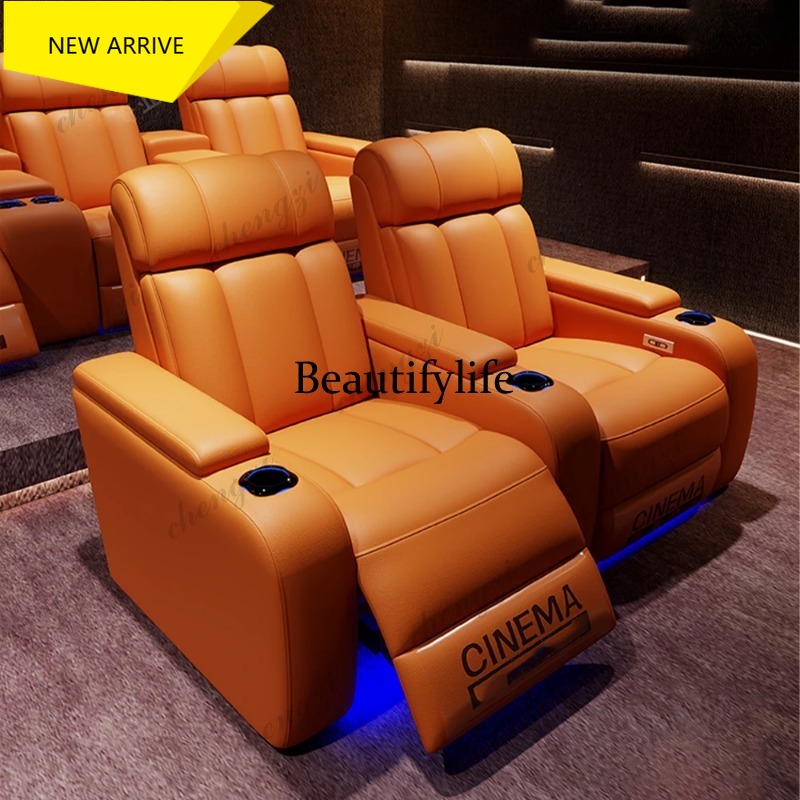 Home Cinema Recliners - Poltrone Reclinabili Elettriche G153 in Vera