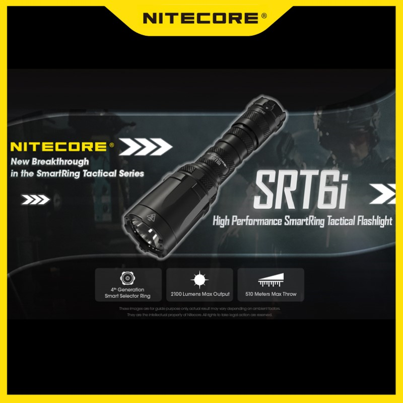 Home Cinema Imax - NITECORE SRT6i Torcia tattica ricaricabile per
